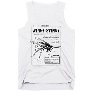 Wingy Stingy Funny Wasp print  Tank Top