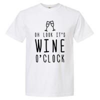 Wine Shirts Funny Mom Wife Gift Its Wine OClock Girl Garment-Dyed Heavyweight T-Shirt