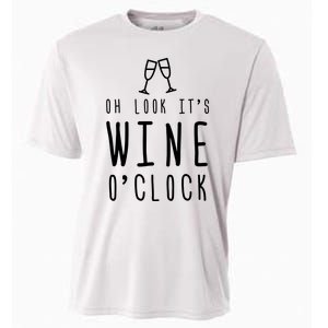 Wine Shirts Funny Mom Wife Gift Its Wine OClock Girl Cooling Performance Crew T-Shirt