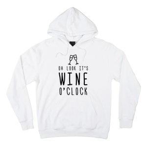 Wine Shirts Funny Mom Wife Gift Its Wine OClock Girl Hoodie