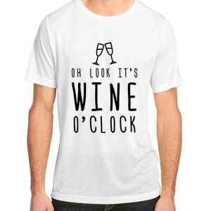 Wine Shirts Funny Mom Wife Gift Its Wine OClock Girl Adult ChromaSoft Performance T-Shirt