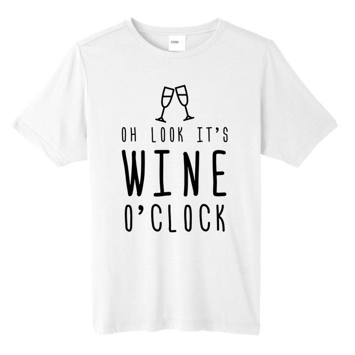 Wine Shirts Funny Mom Wife Gift Its Wine OClock Girl Tall Fusion ChromaSoft Performance T-Shirt