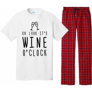 Wine Shirts Funny Mom Wife Gift Its Wine OClock Girl Pajama Set