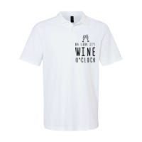 Wine Shirts Funny Mom Wife Gift Its Wine OClock Girl Softstyle Adult Sport Polo