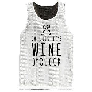 Wine Shirts Funny Mom Wife Gift Its Wine OClock Girl Mesh Reversible Basketball Jersey Tank