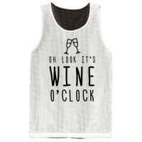 Wine Shirts Funny Mom Wife Gift Its Wine OClock Girl Mesh Reversible Basketball Jersey Tank