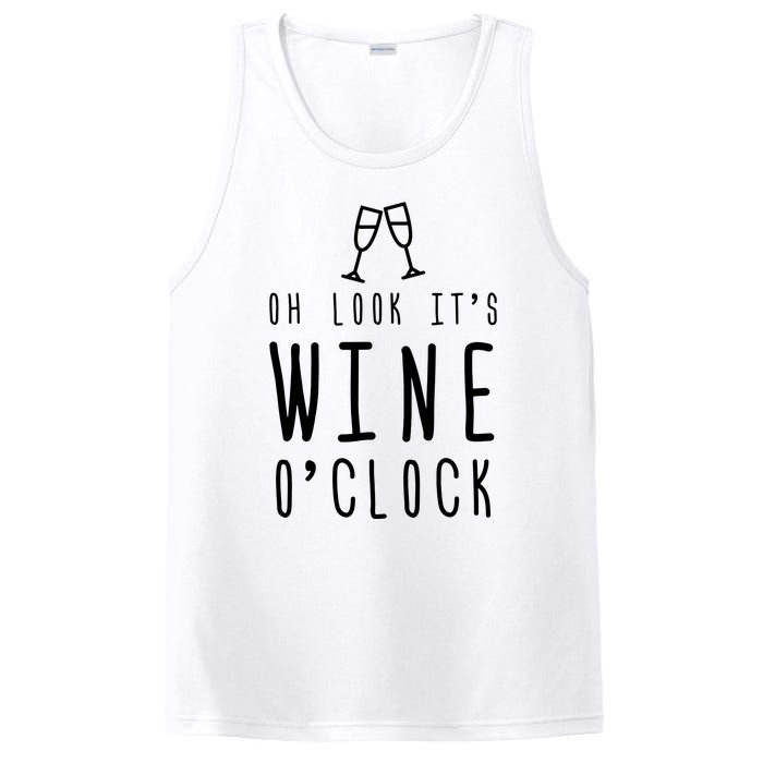 Wine Shirts Funny Mom Wife Gift Its Wine OClock Girl PosiCharge Competitor Tank