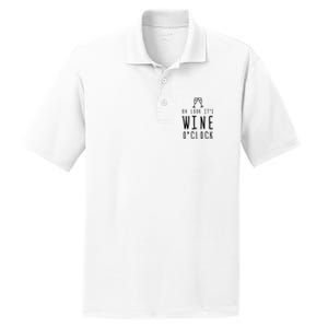 Wine Shirts Funny Mom Wife Gift Its Wine OClock Girl PosiCharge RacerMesh Polo