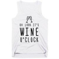 Wine Shirts Funny Mom Wife Gift Its Wine OClock Girl Tank Top