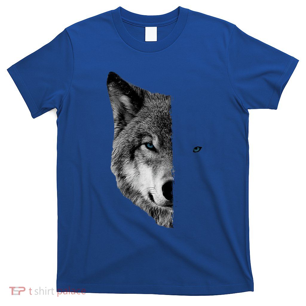 Wolf Split Face Wolf Magical Wolves T-Shirt
