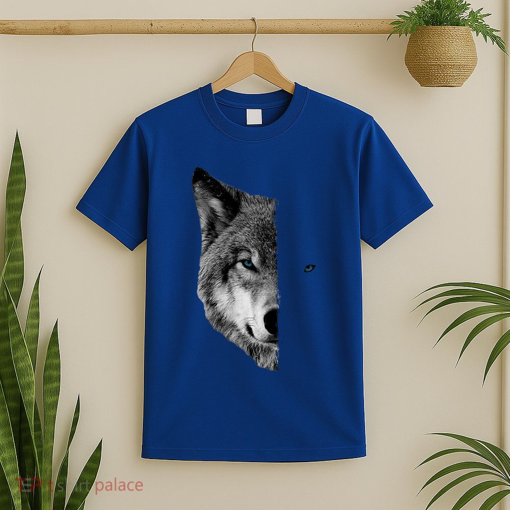 Wolf Split Face Wolf Magical Wolves T-Shirt