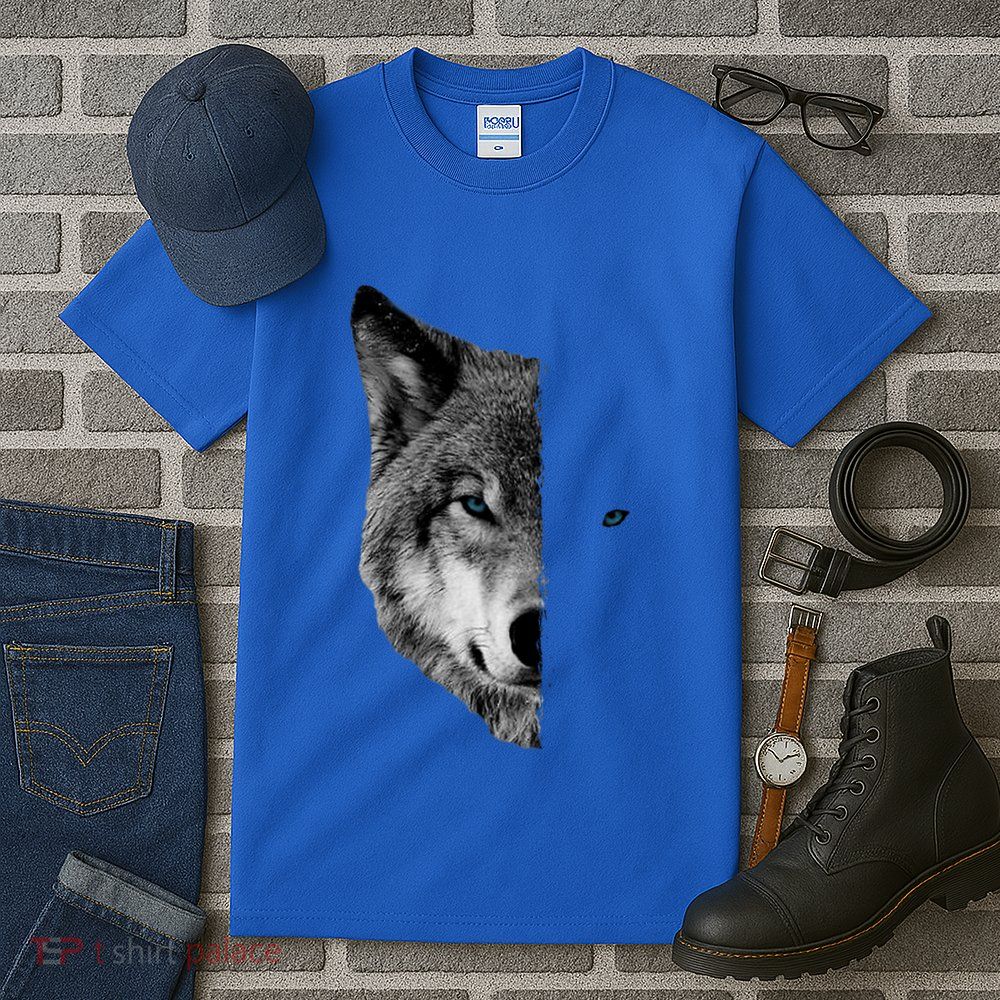 Wolf Split Face Wolf Magical Wolves Tall T-Shirt