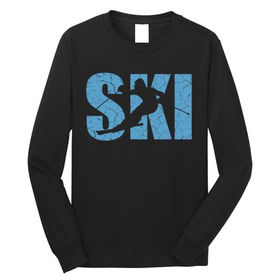 Winter Sport Family Skiers Skiing Downhill Alpine Skiing Long Sleeve Shirt