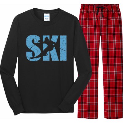 Winter Sport Family Skiers Skiing Downhill Alpine Skiing Long Sleeve Pajama Set