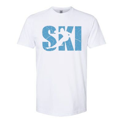 Winter Sport Family Skiers Skiing Downhill Alpine Skiing Softstyle CVC T-Shirt