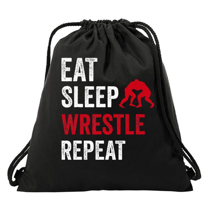 Wrestling Sport For Wrestling Lover Drawstring Bag