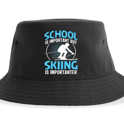 Winter Sport Family Skiers Skiing Downhill Alpine Skiing Sustainable Bucket Hat