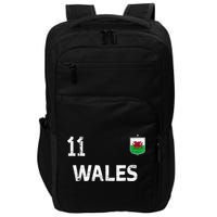 Wales Soccer Fans Jersey Welsh Flag Football Lovers Impact Tech Backpack