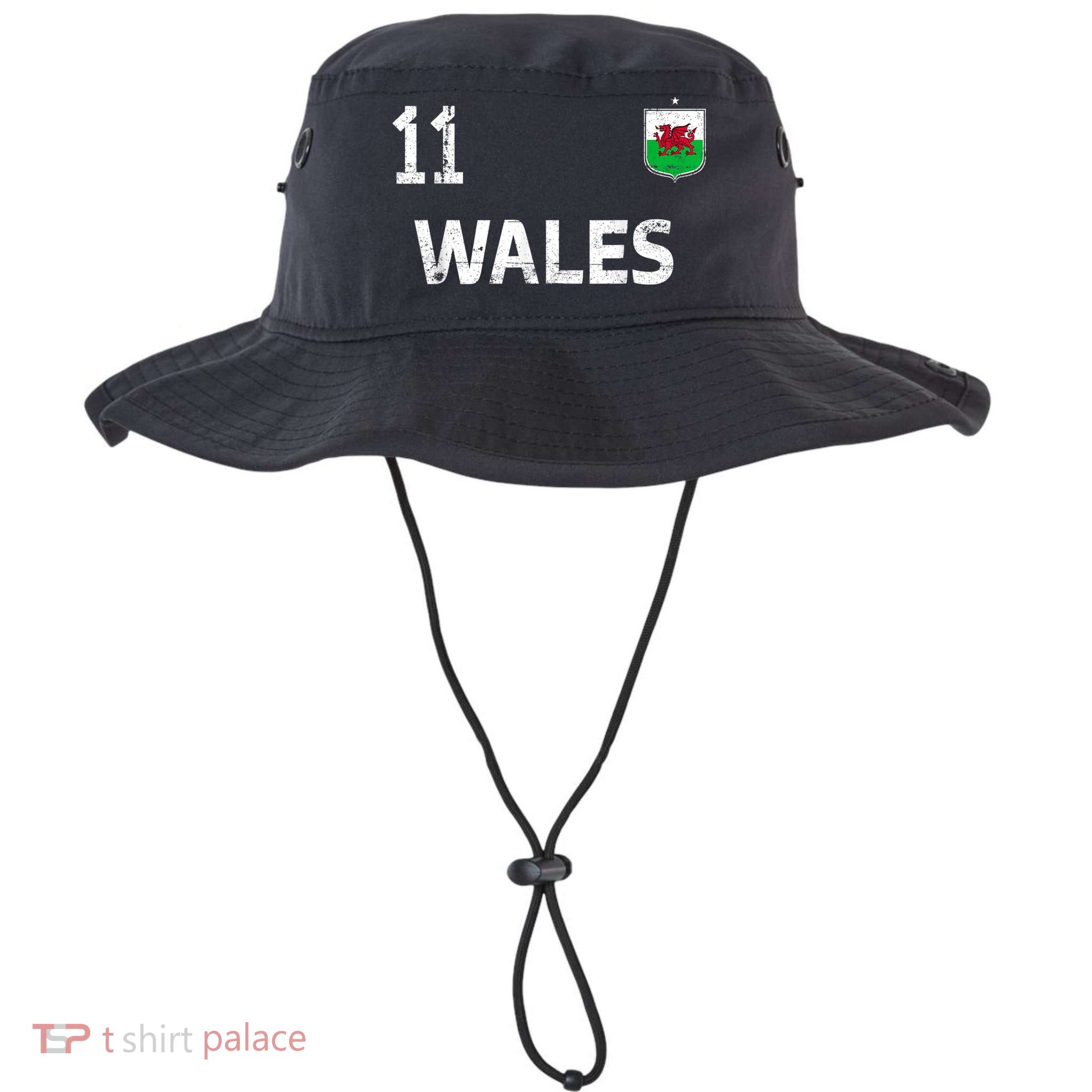 Wales Soccer Fans Jersey Welsh Flag Football Lovers Bucket Hat