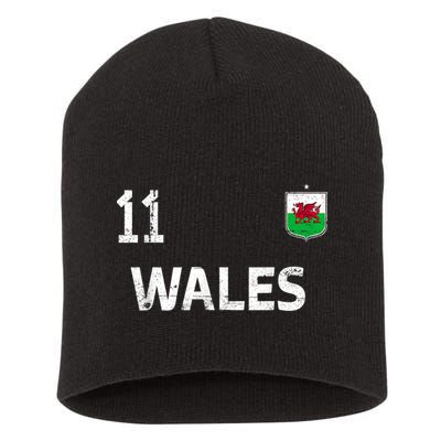 Wales Soccer Fans Jersey Welsh Flag Football Lovers Short Acrylic Beanie