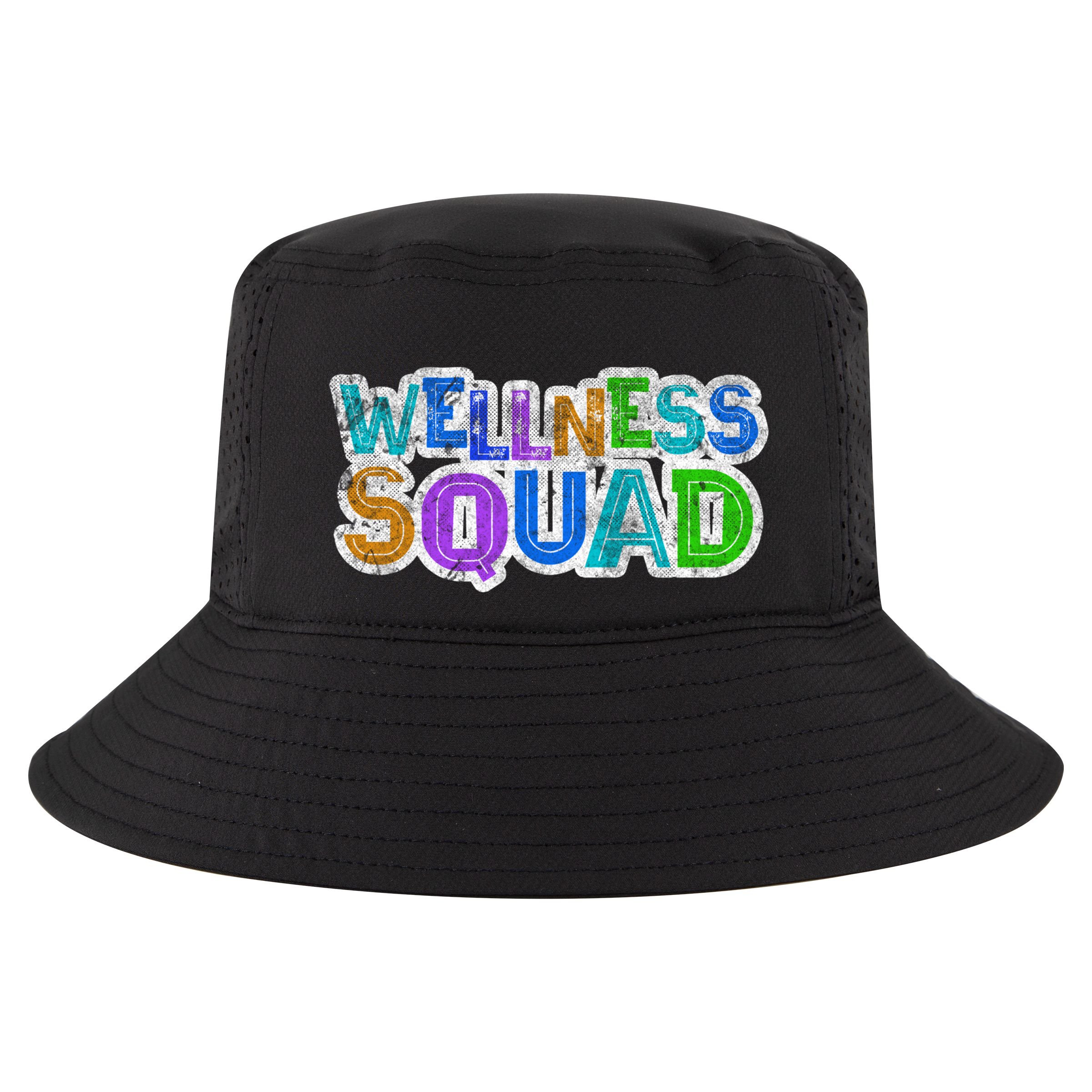 Wellness Squad Fitness Gym Crew Health Trainer Life Coach Funny Gift Cool Comfort Performance Bucket Hat