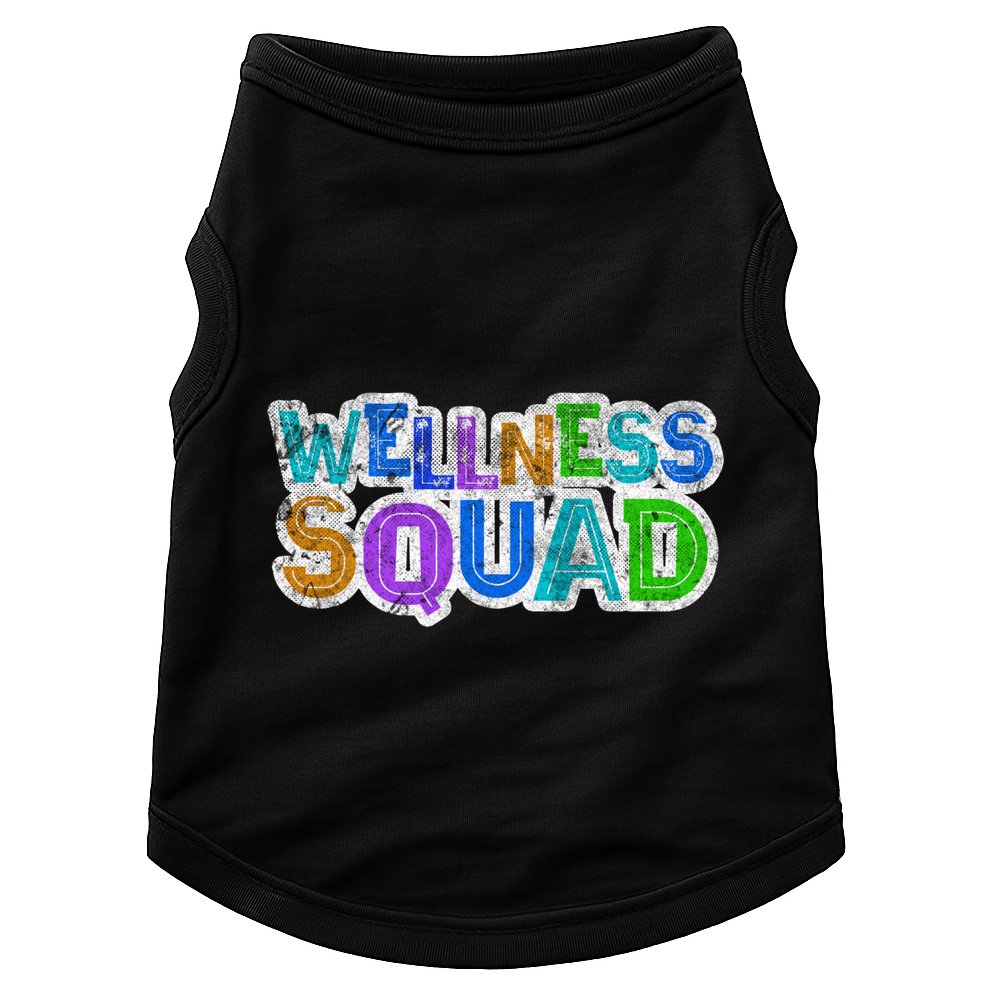 Wellness Squad Fitness Gym Crew Health Trainer Life Coach Funny Gift Doggie Tank