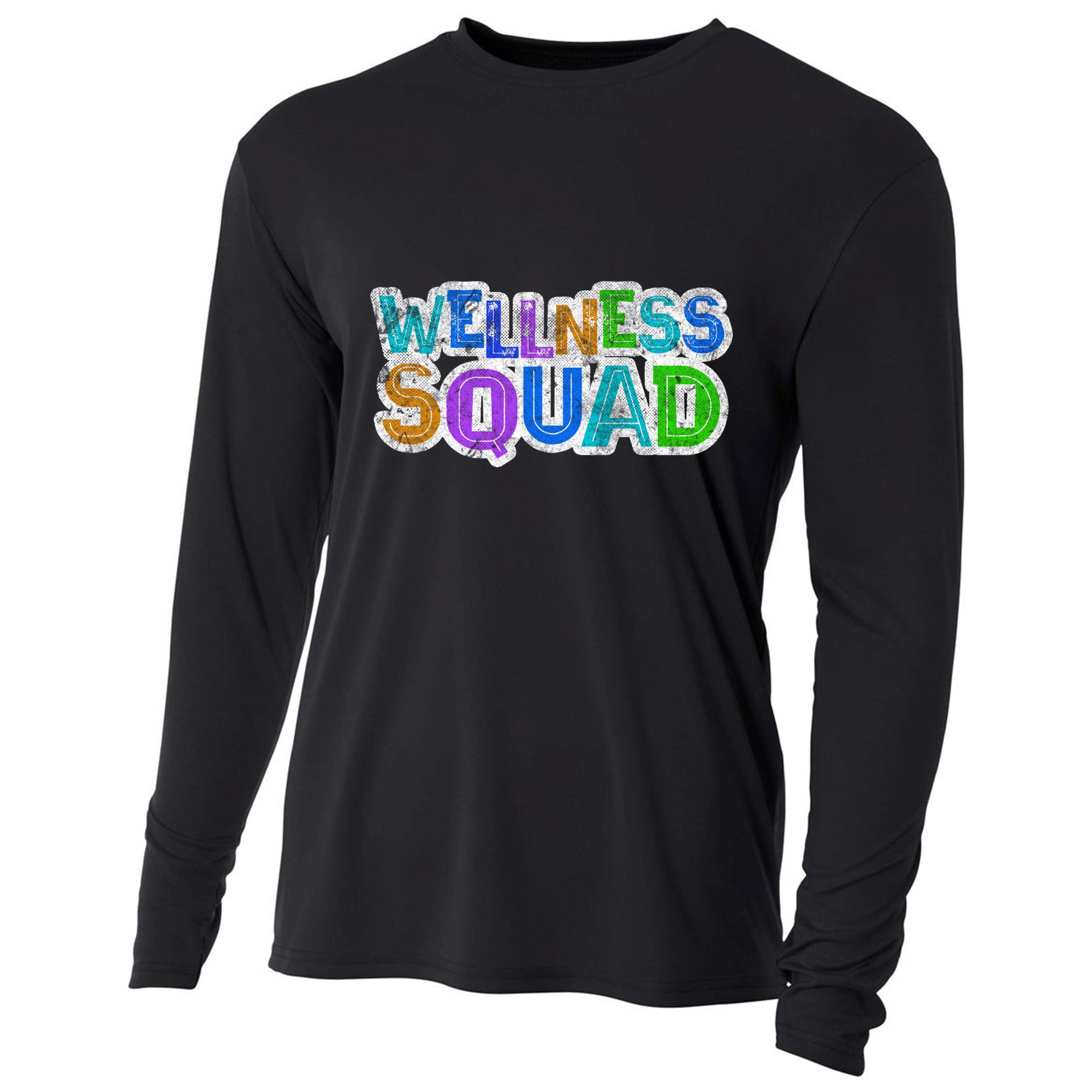 Wellness Squad Fitness Gym Crew Health Trainer Life Coach Funny Gift Cooling Performance Long Sleeve Crew