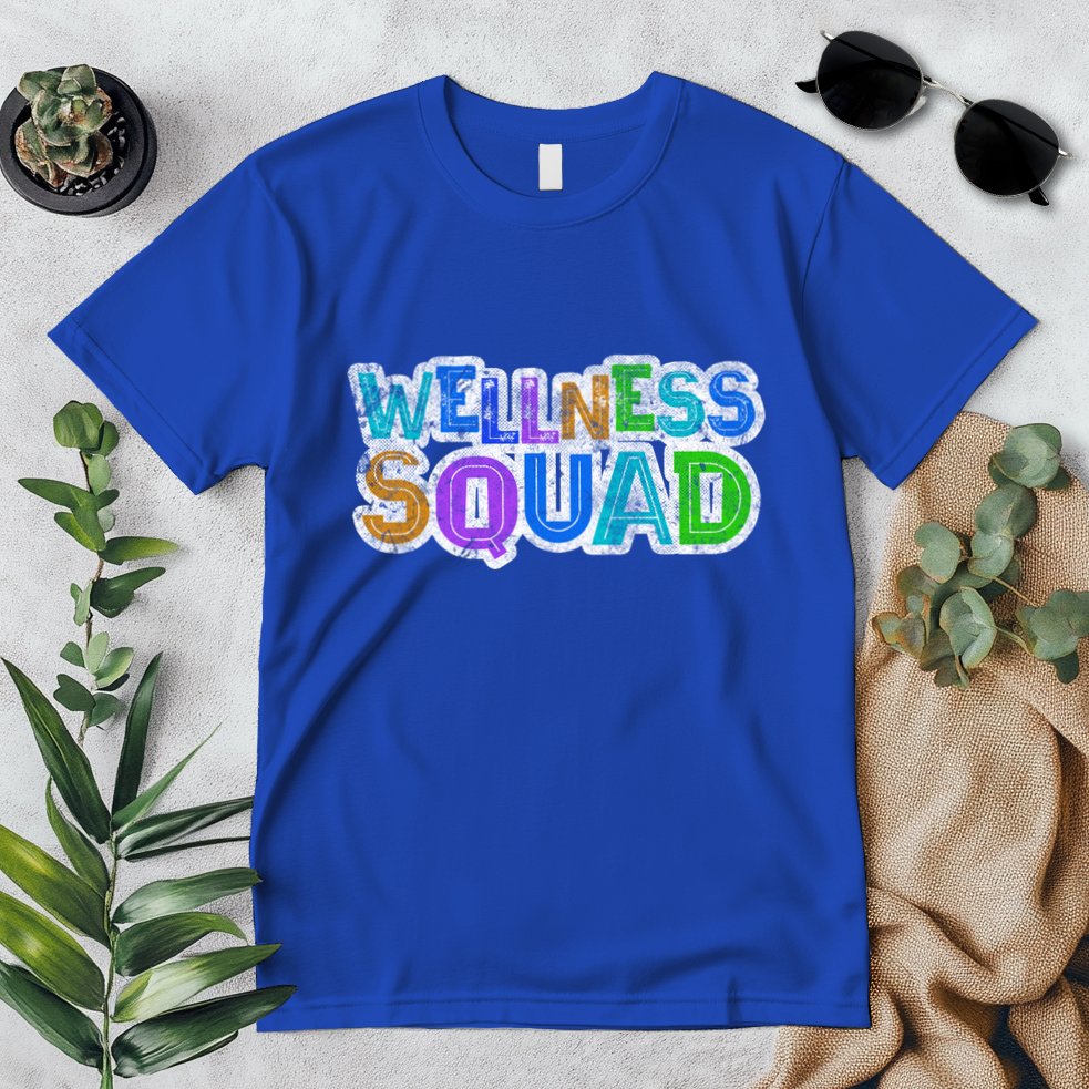 Wellness Squad Fitness Gym Crew Health Trainer Life Coach Funny Gift Premium T-Shirt
