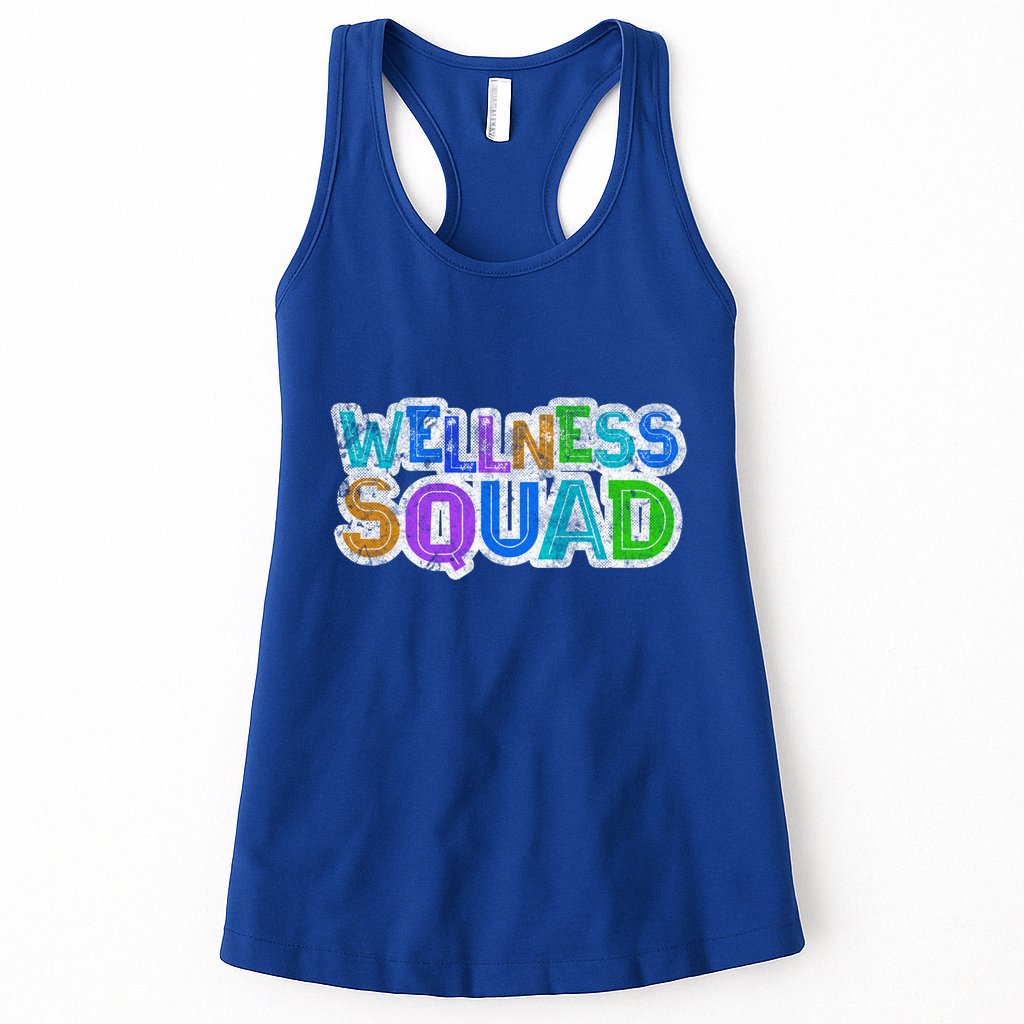 Wellness Squad Fitness Gym Crew Health Trainer Life Coach Funny Gift Womens Tank Top