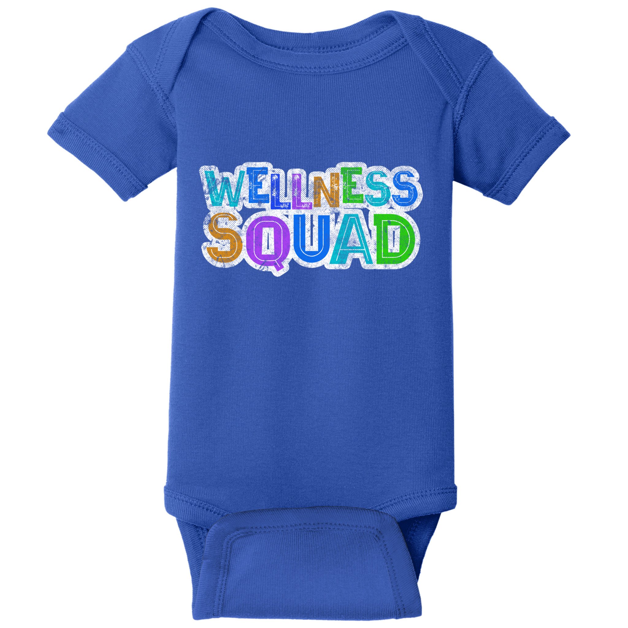Wellness Squad Fitness Gym Crew Health Trainer Life Coach Funny Gift Baby Bodysuit