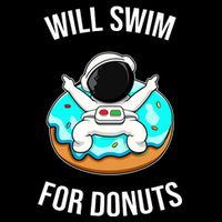 Will Swim For Donuts Backpack