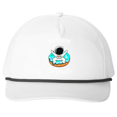 Will Swim For Donuts Snapback Five-Panel Rope Hat