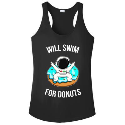 Will Swim For Donuts Ladies PosiCharge Competitor Racerback Tank