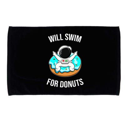 Will Swim For Donuts Microfiber Hand Towel