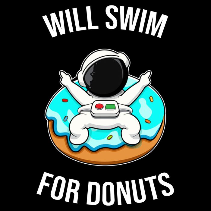 Will Swim For Donuts Wool Snapback Cap