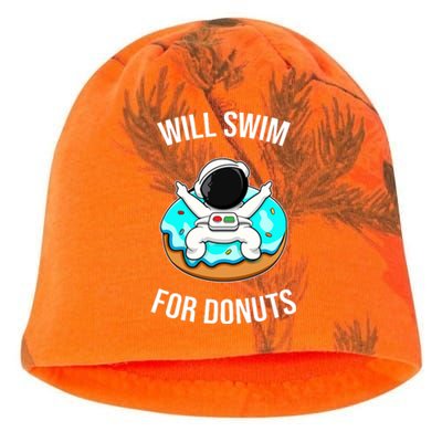 Will Swim For Donuts Kati - Camo Knit Beanie