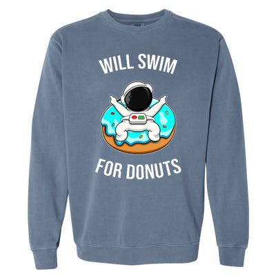 Will Swim For Donuts Garment-Dyed Sweatshirt