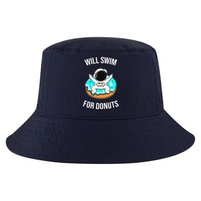 Will Swim For Donuts Cool Comfort Performance Bucket Hat