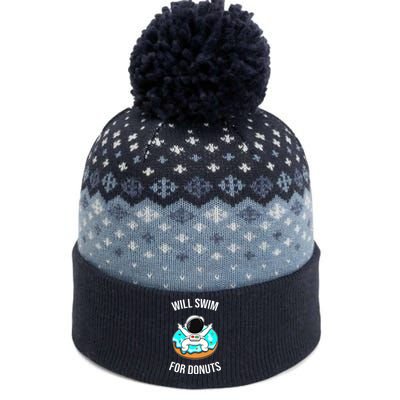 Will Swim For Donuts The Baniff Cuffed Pom Beanie