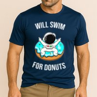 Will Swim For Donuts Cooling Performance Crew T-Shirt