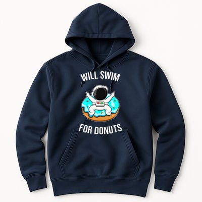 Will Swim For Donuts Hoodie