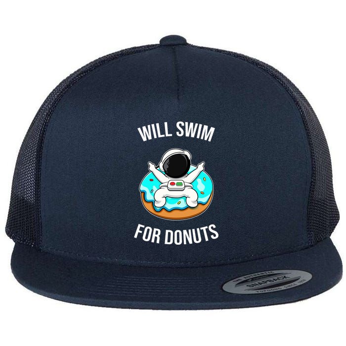 Will Swim For Donuts Flatbill Hat