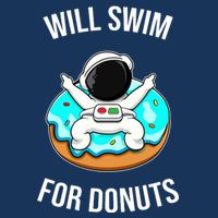 Will Swim For Donuts Flatbill Hat