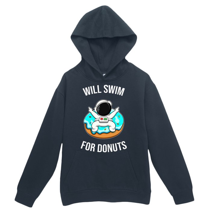 Will Swim For Donuts Urban Pullover Hoodie