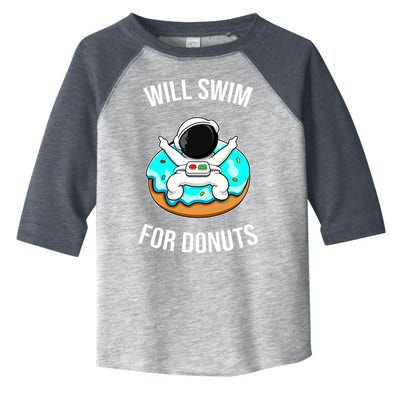 Will Swim For Donuts Toddler Fine Jersey T-Shirt