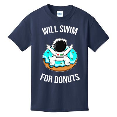 Will Swim For Donuts Kids T-Shirt