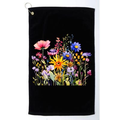Wildflower Summer Flowers Blooming Floral Graphic Golf Towel
