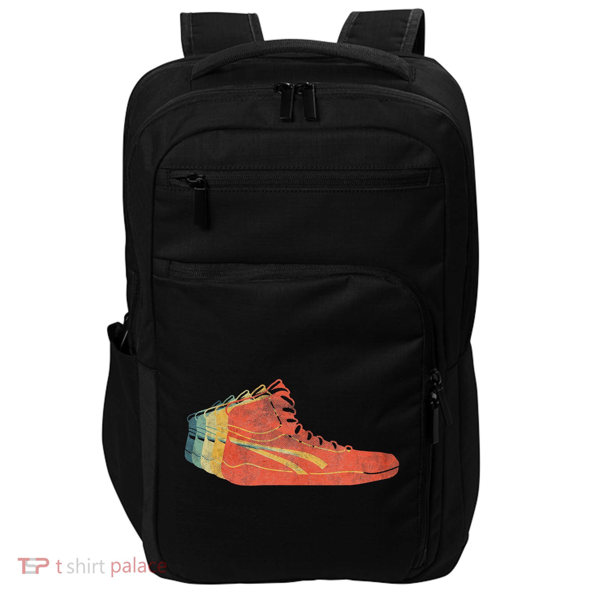 Wrestling Shoe funny sport lover wrestling Impact Tech Backpack