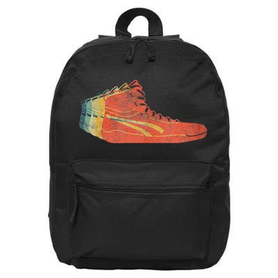 Wrestling Shoe funny sport lover wrestling 16 in Basic Backpack