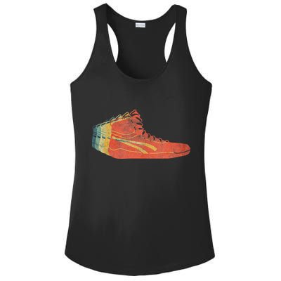 Wrestling Shoe funny sport lover wrestling Ladies PosiCharge Competitor Racerback Tank